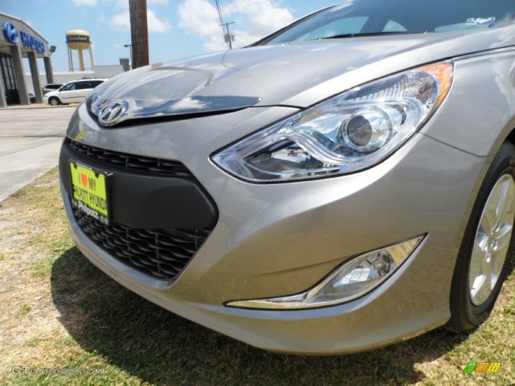 2011 Sonata Hybrid - Hyper Silver Metallic / Gray photo #10