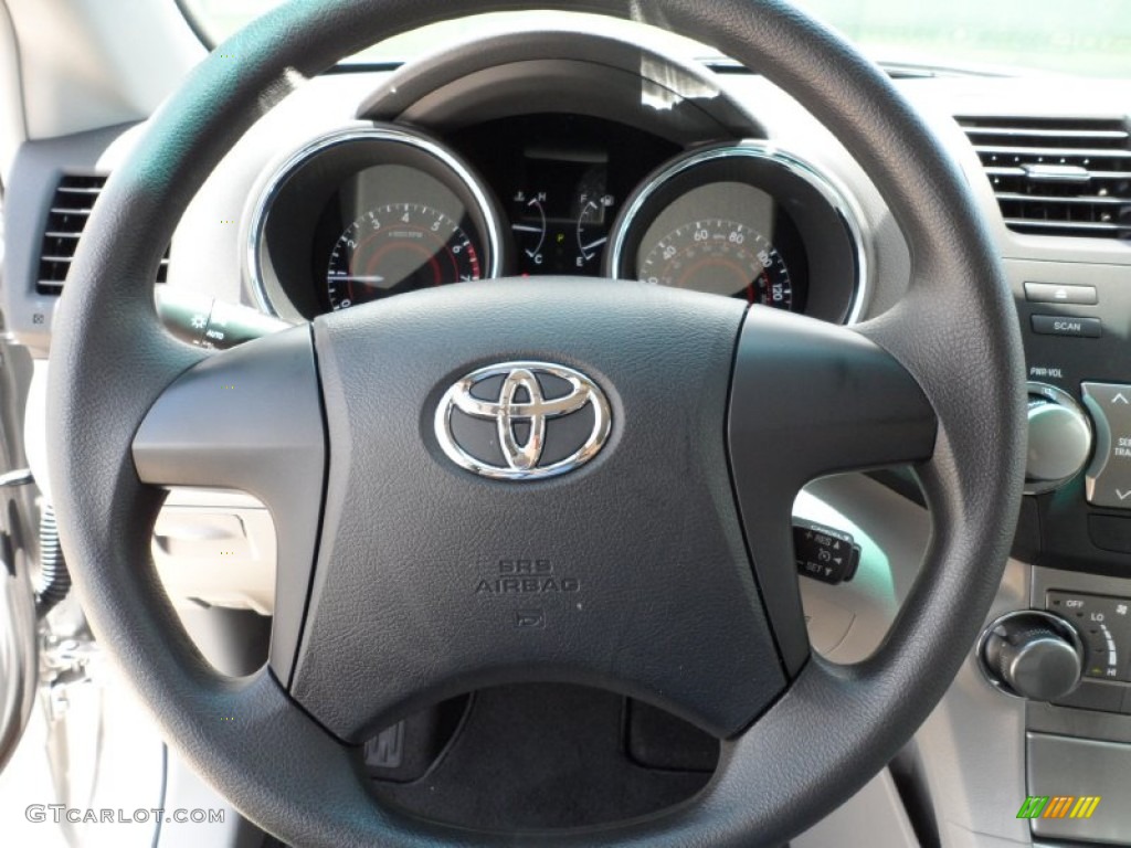 2011 Toyota Highlander Standard Highlander Model Ash Steering Wheel Photo #49948199