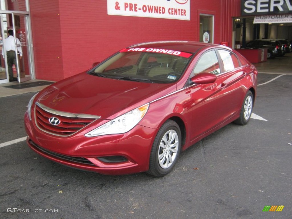 2011 Sonata GLS - Venetian Red / Camel photo #1