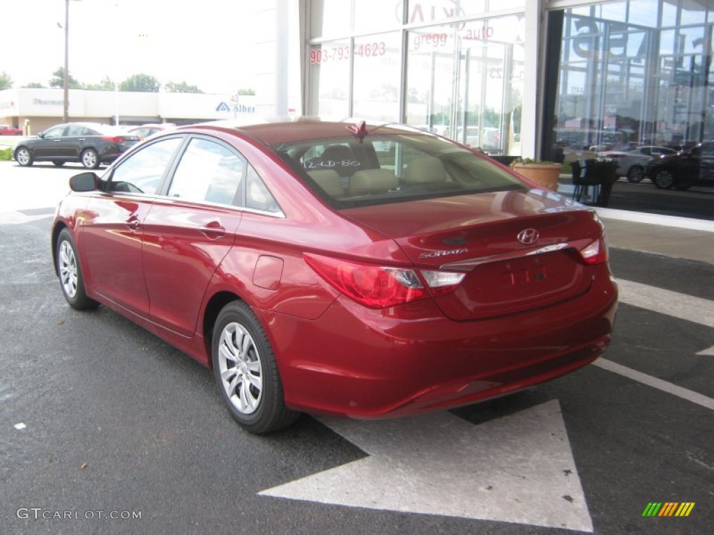 2011 Sonata GLS - Venetian Red / Camel photo #3