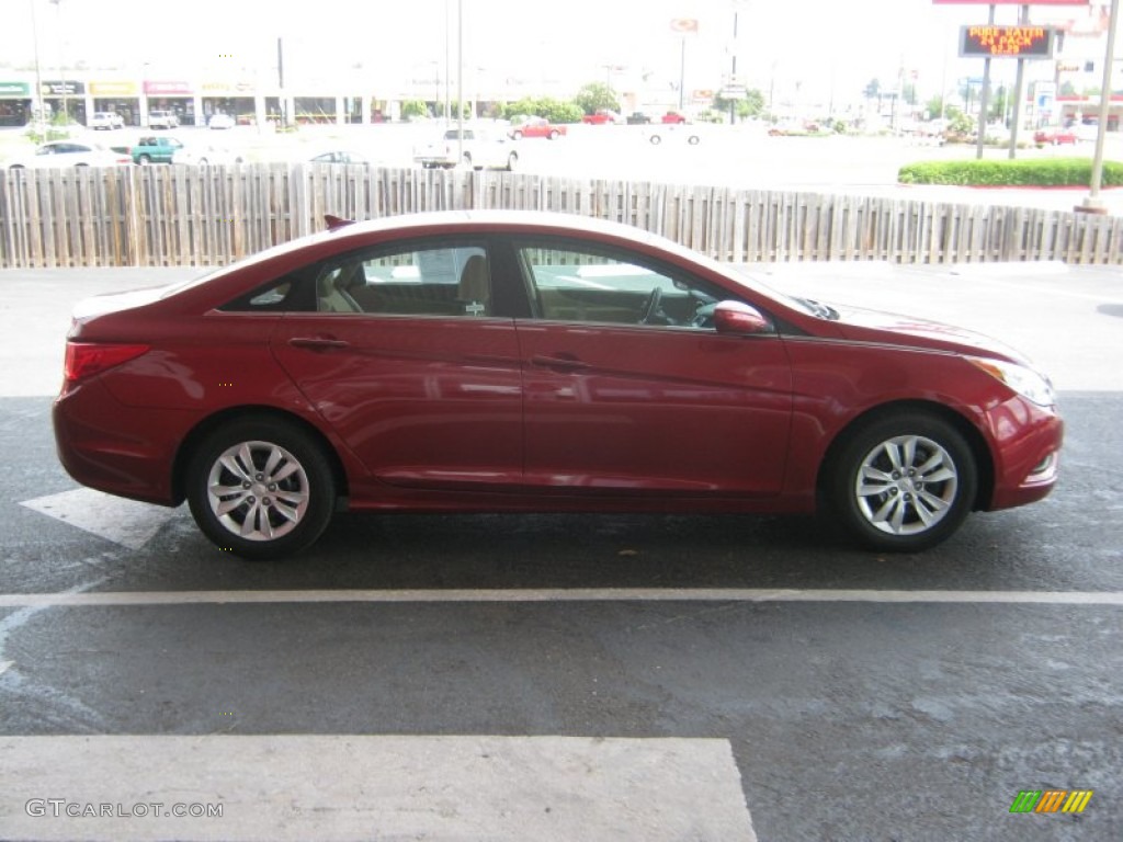 2011 Sonata GLS - Venetian Red / Camel photo #6