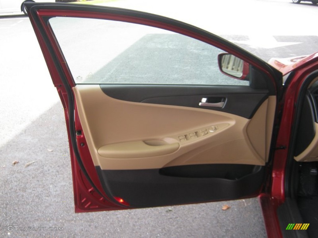 2011 Sonata GLS - Venetian Red / Camel photo #15