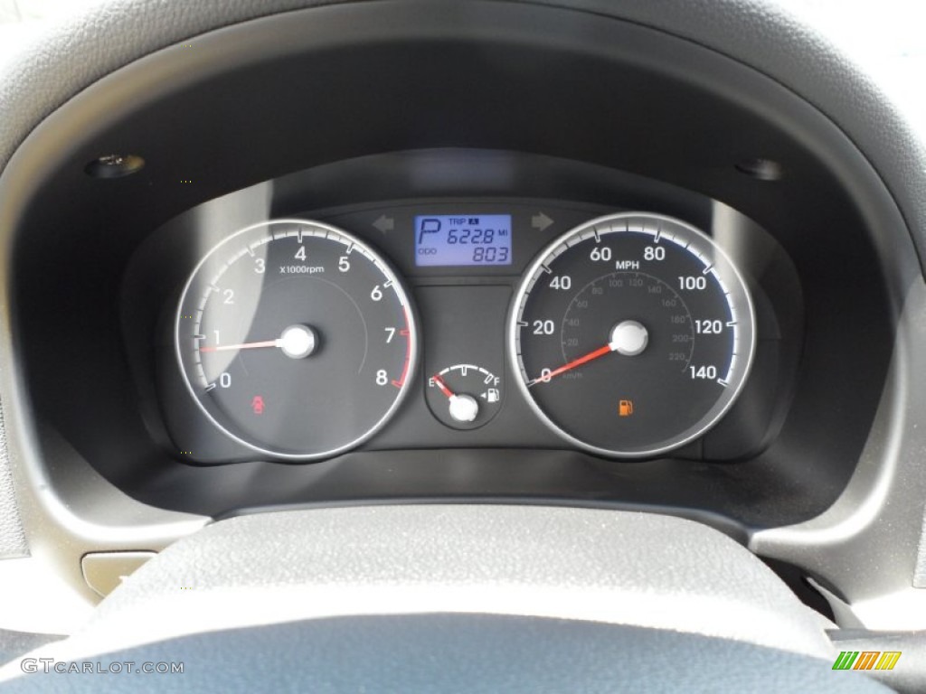 2011 Hyundai Accent GLS 4 Door Gauges Photo #49948847