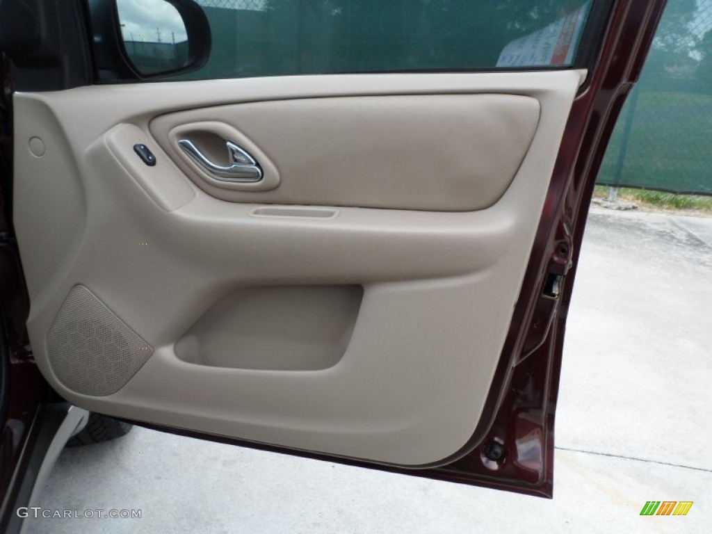 2002 Mazda Tribute LX V6 Beige Door Panel Photo #49949114