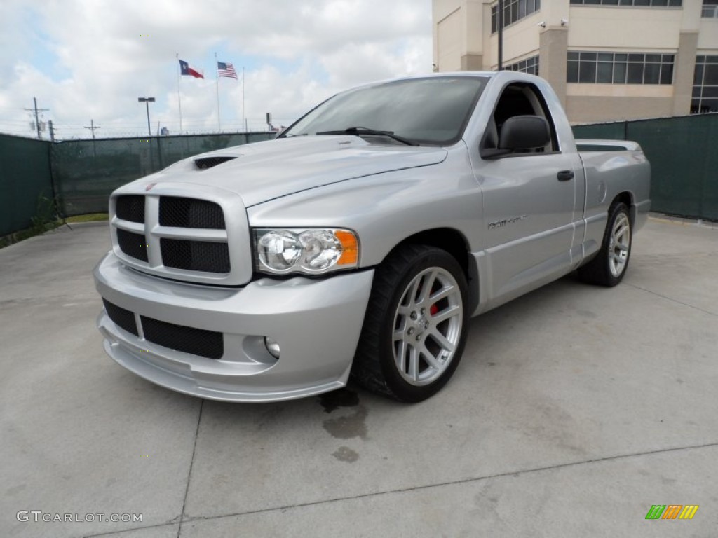 Bright Silver Metallic 2005 Dodge Ram 1500 SRT-10 Regular Cab Exterior Photo #49949660
