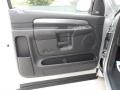 Dark Slate Gray 2005 Dodge Ram 1500 SRT-10 Regular Cab Door Panel