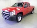 2008 Victory Red Chevrolet Silverado 1500 Work Truck Extended Cab  photo #3
