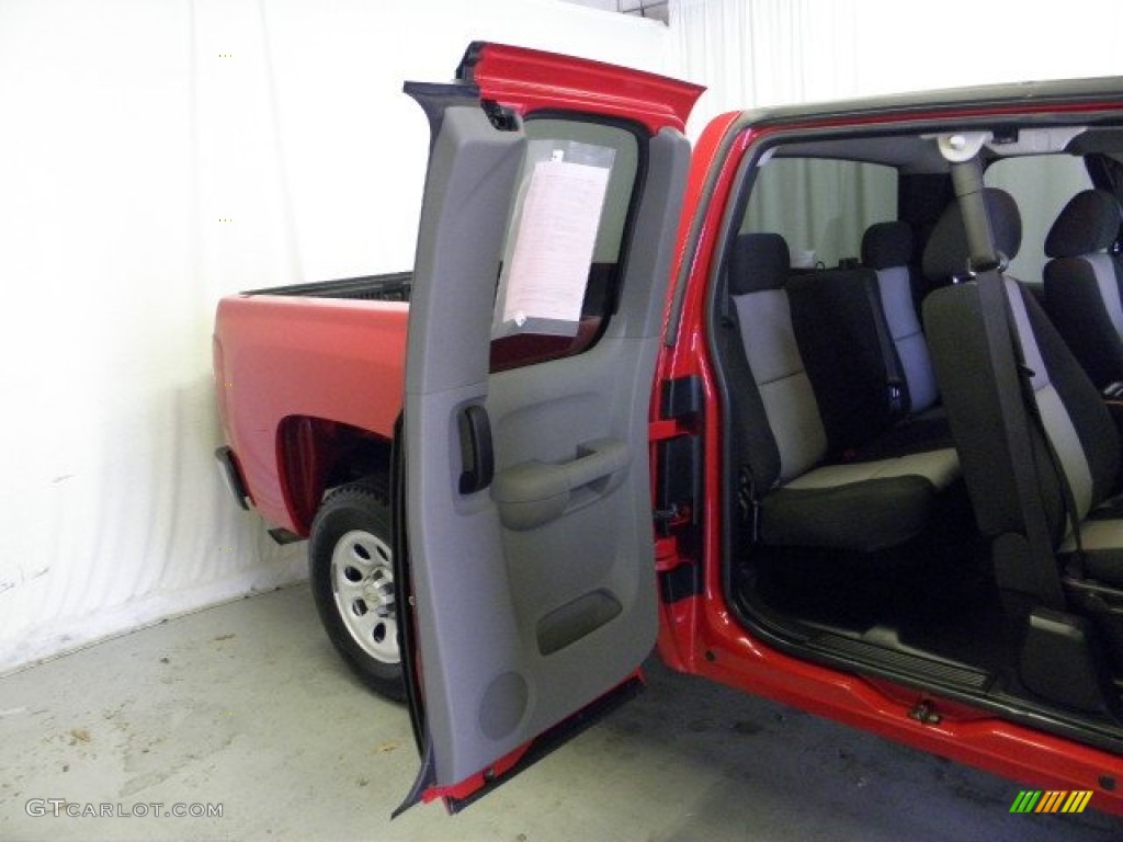 2008 Silverado 1500 Work Truck Extended Cab - Victory Red / Dark Titanium photo #9