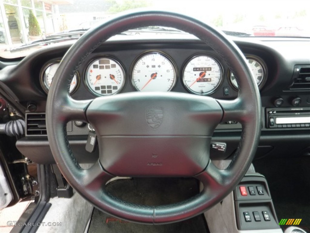1996 Porsche 911 Carrera Classic Grey Steering Wheel Photo #49951919