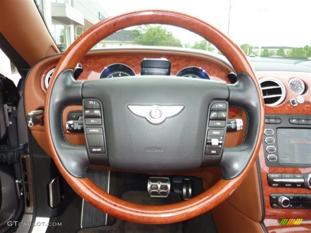 2007 Bentley Continental GTC Standard Continental GTC Model Saddle Steering Wheel Photo #49952558
