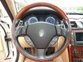 Beige 2007 Maserati Quattroporte Executive GT Steering Wheel