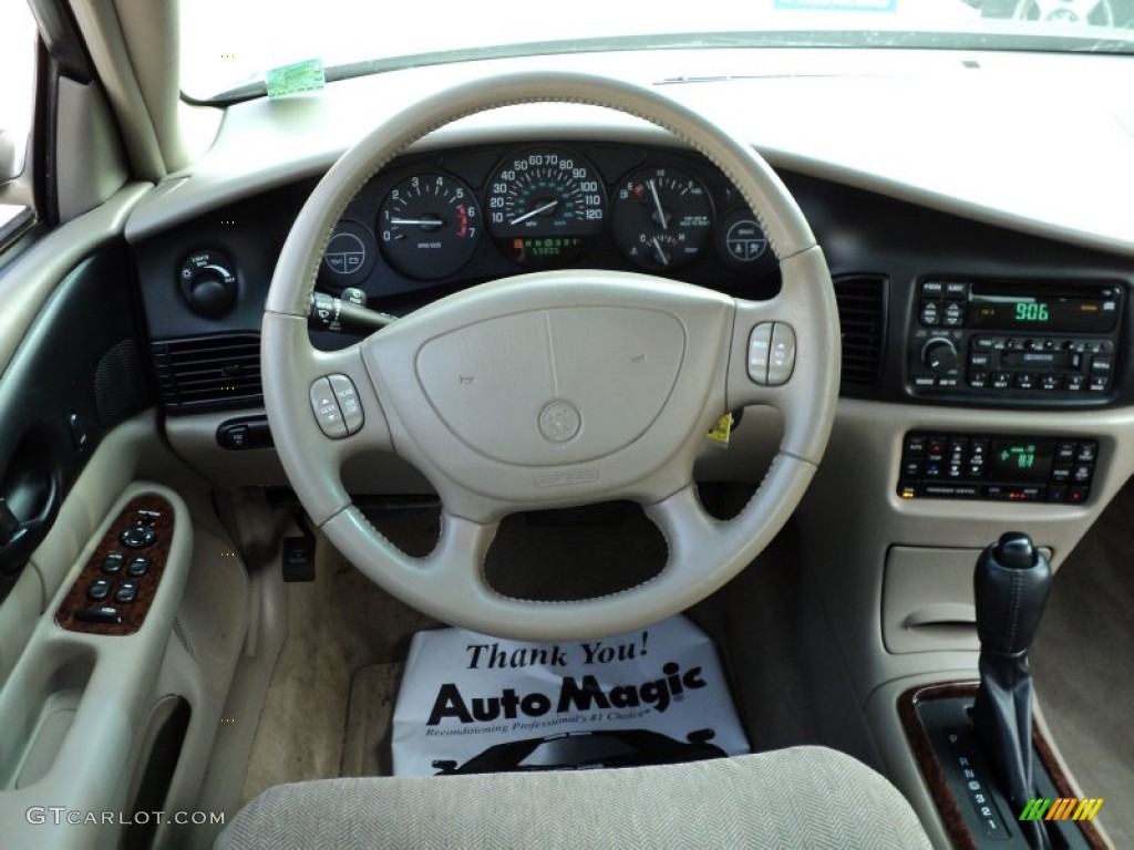 2003 Buick Regal LS Taupe Steering Wheel Photo #49953278
