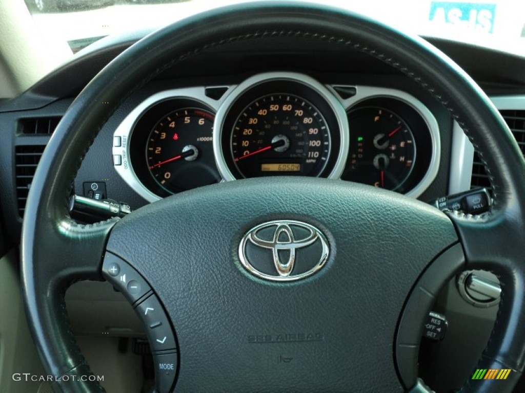 2004 Toyota 4Runner Limited 4x4 Taupe Steering Wheel Photo #49954559