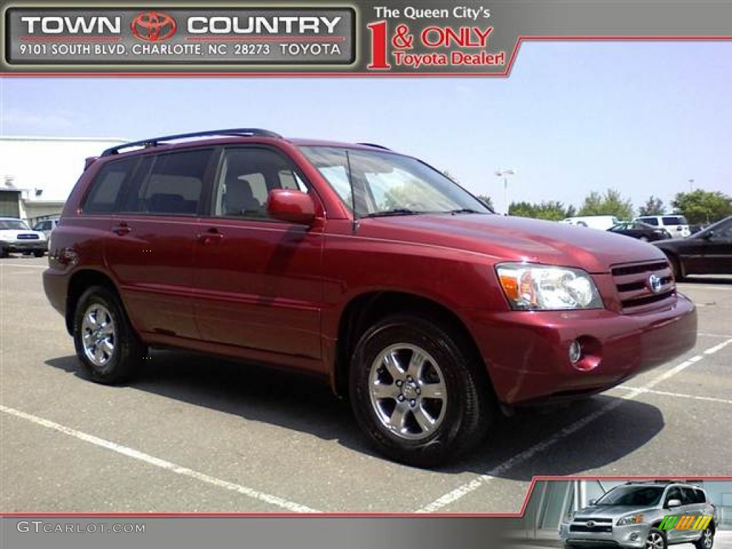 Salsa Red Pearl Toyota Highlander