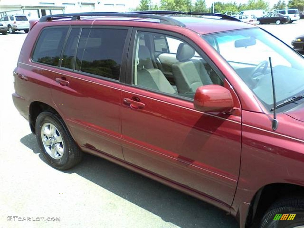 2007 Highlander V6 4WD - Salsa Red Pearl / Ash Gray photo #21