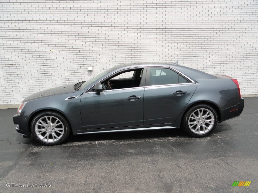 Thunder Gray ChromaFlair 2011 Cadillac CTS 4 3.6 AWD Sedan Exterior Photo #49955357