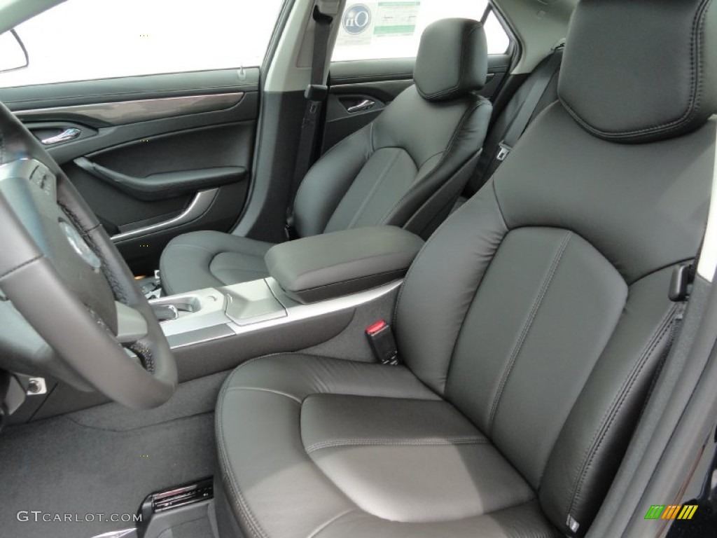 Ebony Interior 2011 Cadillac CTS 4 3.0 AWD Sedan Photo #49956482