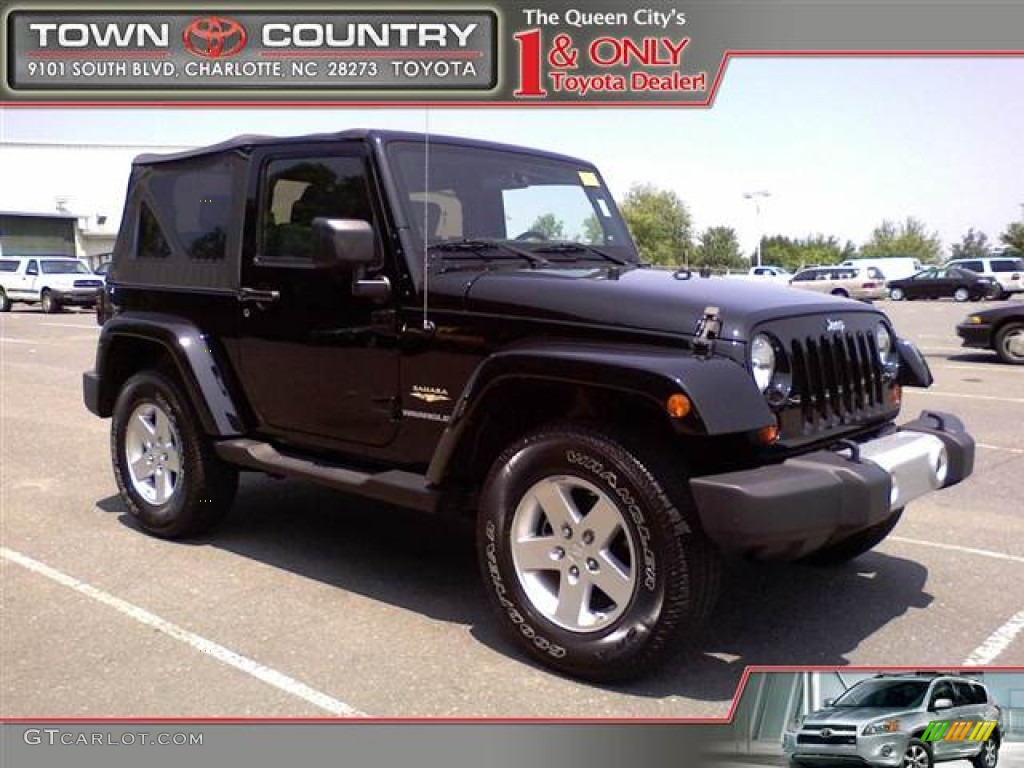2010 Wrangler Sahara 4x4 - Black / Dark Slate Gray/Medium Slate Gray photo #1