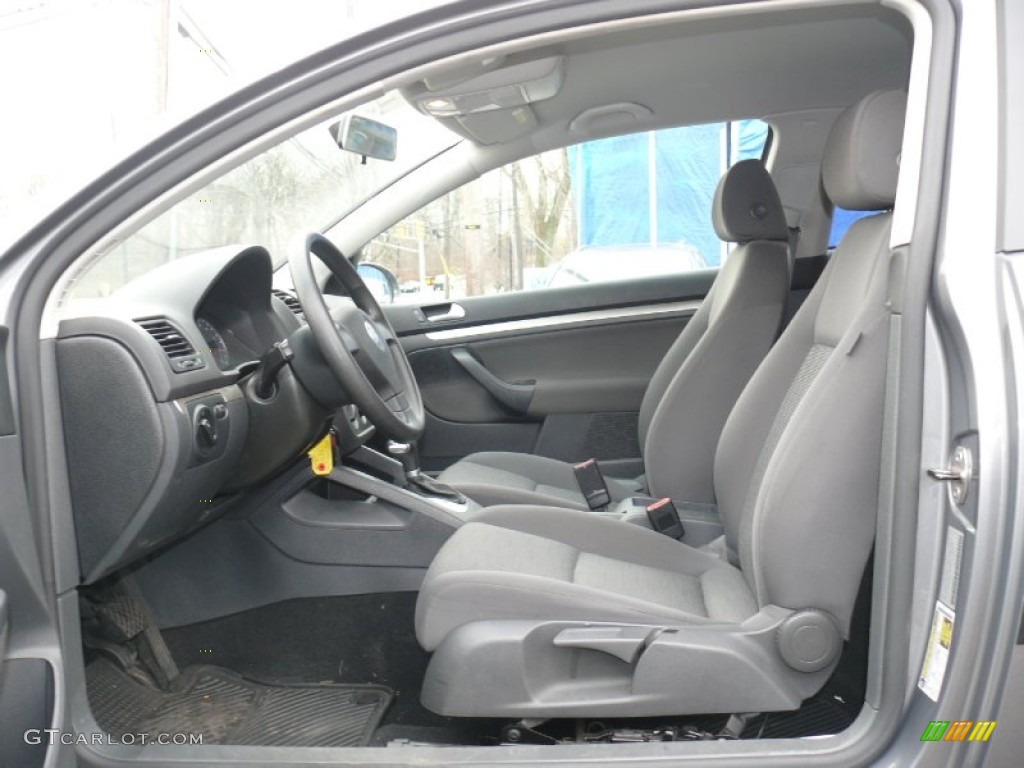 Anthracite Black Interior 2008 Volkswagen Rabbit 2 Door Photo #49958093