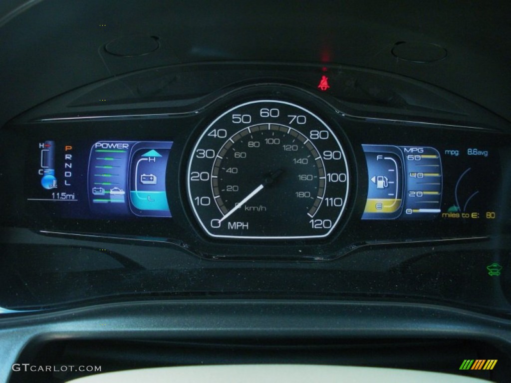 2011 Lincoln MKZ Hybrid Gauges Photo #49959797