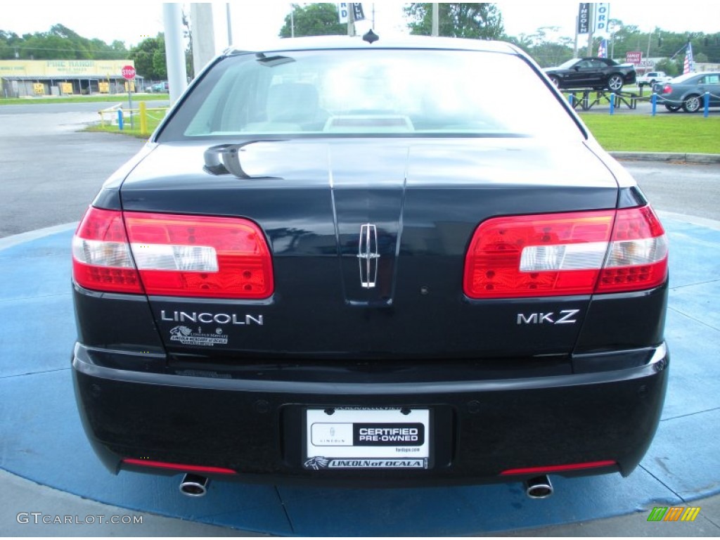 2008 MKZ Sedan - Dark Blue Ink Metallic / Sand photo #4