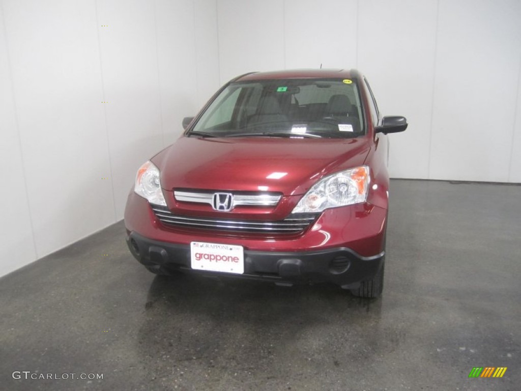 2007 CR-V EX 4WD - Tango Red Pearl / Gray photo #2