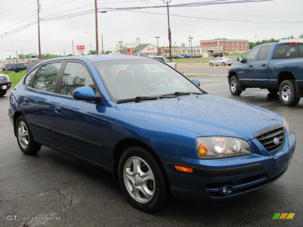 2006 Elantra GLS Hatchback - Tidal Wave Blue / Gray photo #20