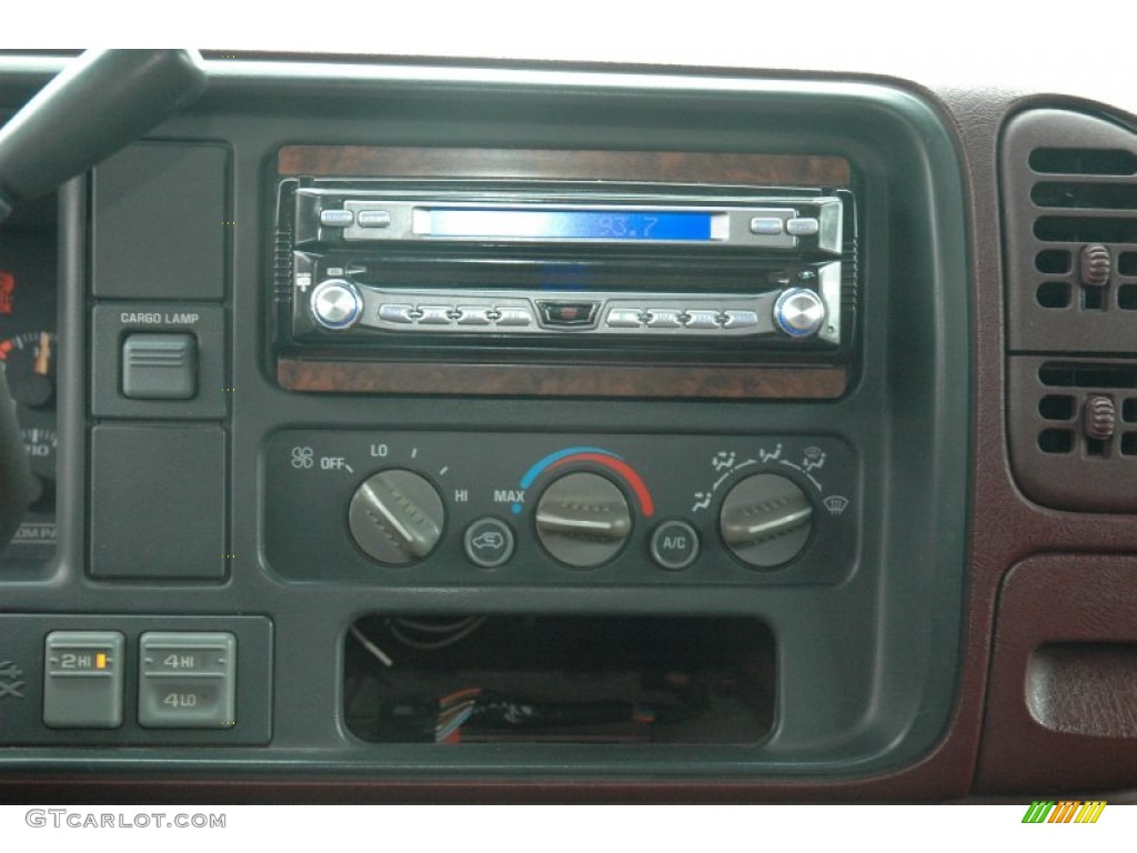 1996 Sierra 1500 SLT Extended Cab 4x4 - Olympic White / Maroon photo #10