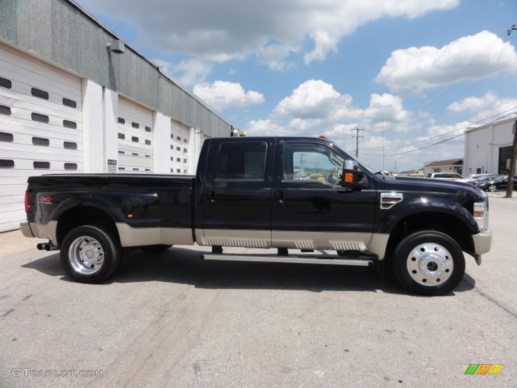 Black 2009 Ford F450 Super Duty King Ranch Crew Cab 4x4 Dually Exterior Photo #49966131