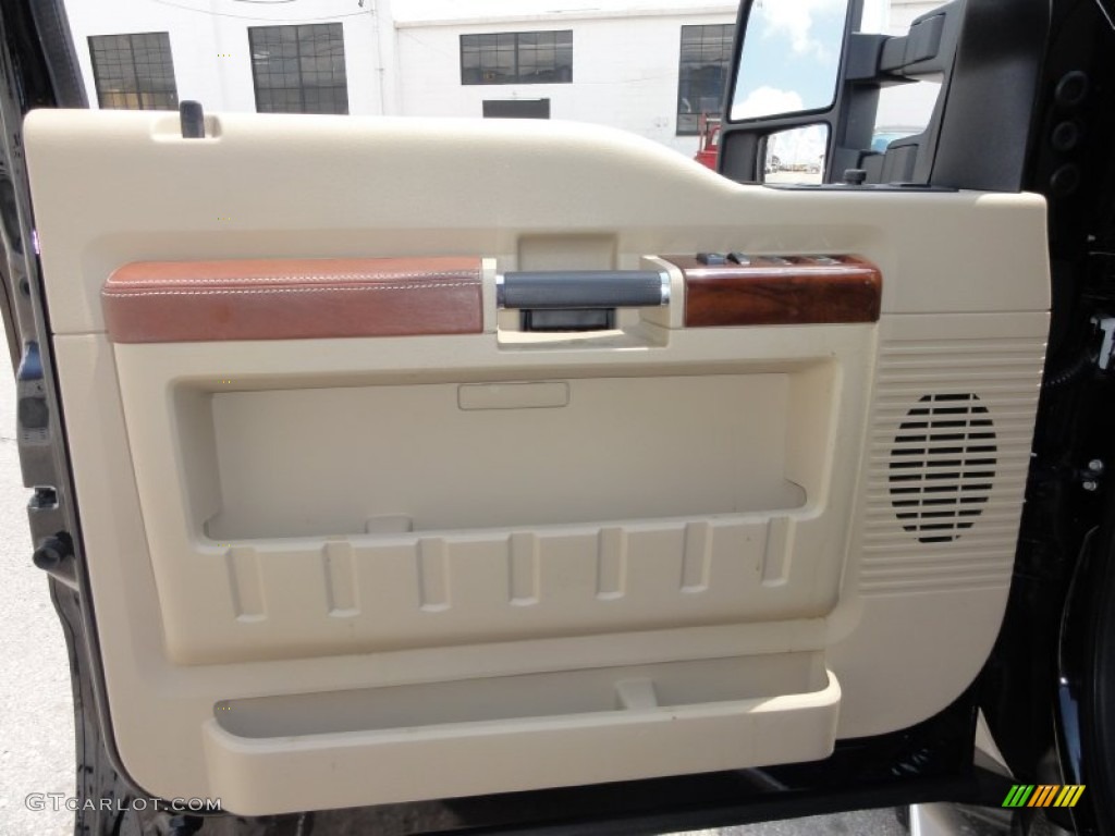 2009 Ford F450 Super Duty King Ranch Crew Cab 4x4 Dually Chaparral Leather Door Panel Photo #49966278