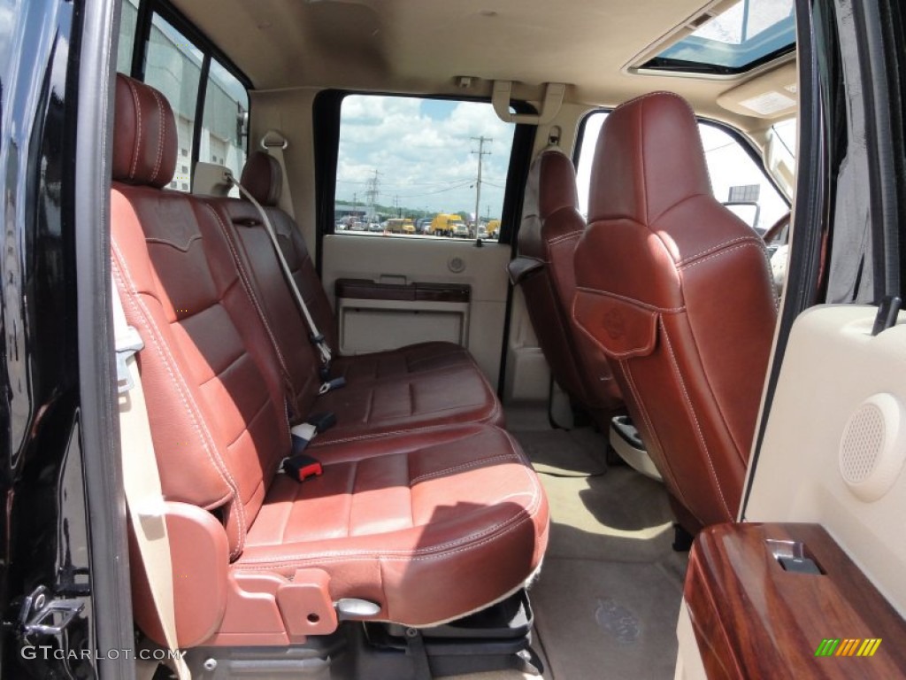 Chaparral Leather Interior 2009 Ford F450 Super Duty King Ranch Crew Cab 4x4 Dually Photo #49966440