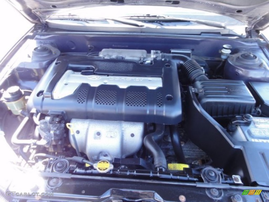 2001 Elantra GLS - Midnight Gray / Gray photo #34