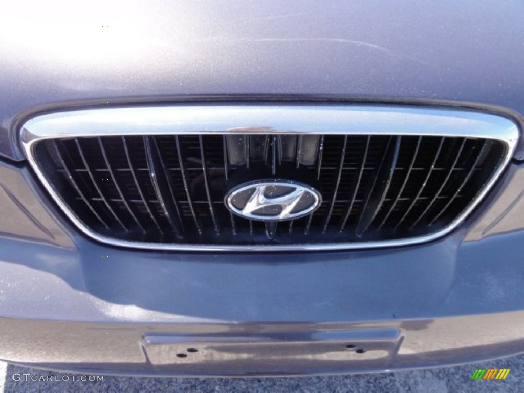 2001 Elantra GLS - Midnight Gray / Gray photo #37