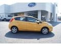 2011 Yellow Blaze Metallic Tri-Coat Ford Fiesta SES Hatchback  photo #2