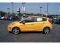 2011 Yellow Blaze Metallic Tri-Coat Ford Fiesta SES Hatchback  photo #5