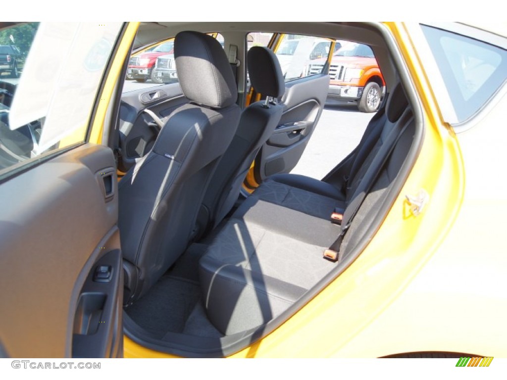 Charcoal Black/Blue Cloth Interior 2011 Ford Fiesta SES Hatchback Photo #49968324