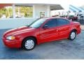 2000 Bright Red Pontiac Grand Am SE Sedan  photo #2