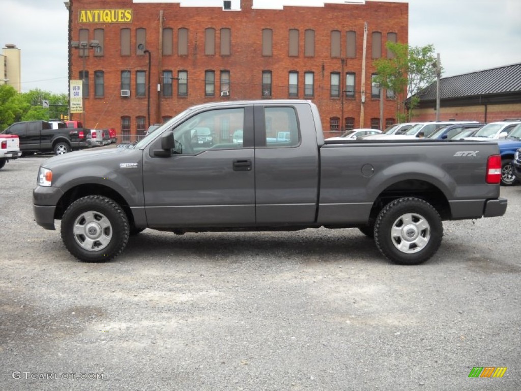 2004 F150 STX SuperCab 4x4 - Dark Shadow Grey Metallic / Medium Graphite photo #5