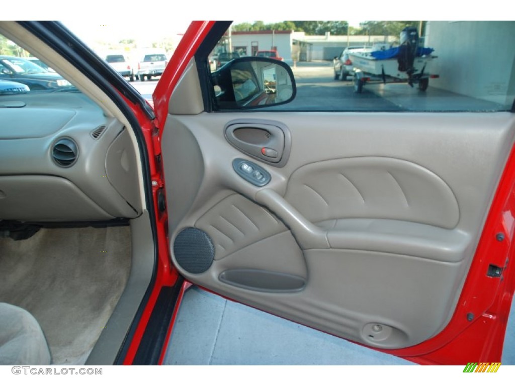 2000 Pontiac Grand Am SE Sedan Dark Pewter Door Panel Photo #49971570