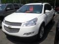 2011 White Chevrolet Traverse LTZ AWD  photo #2