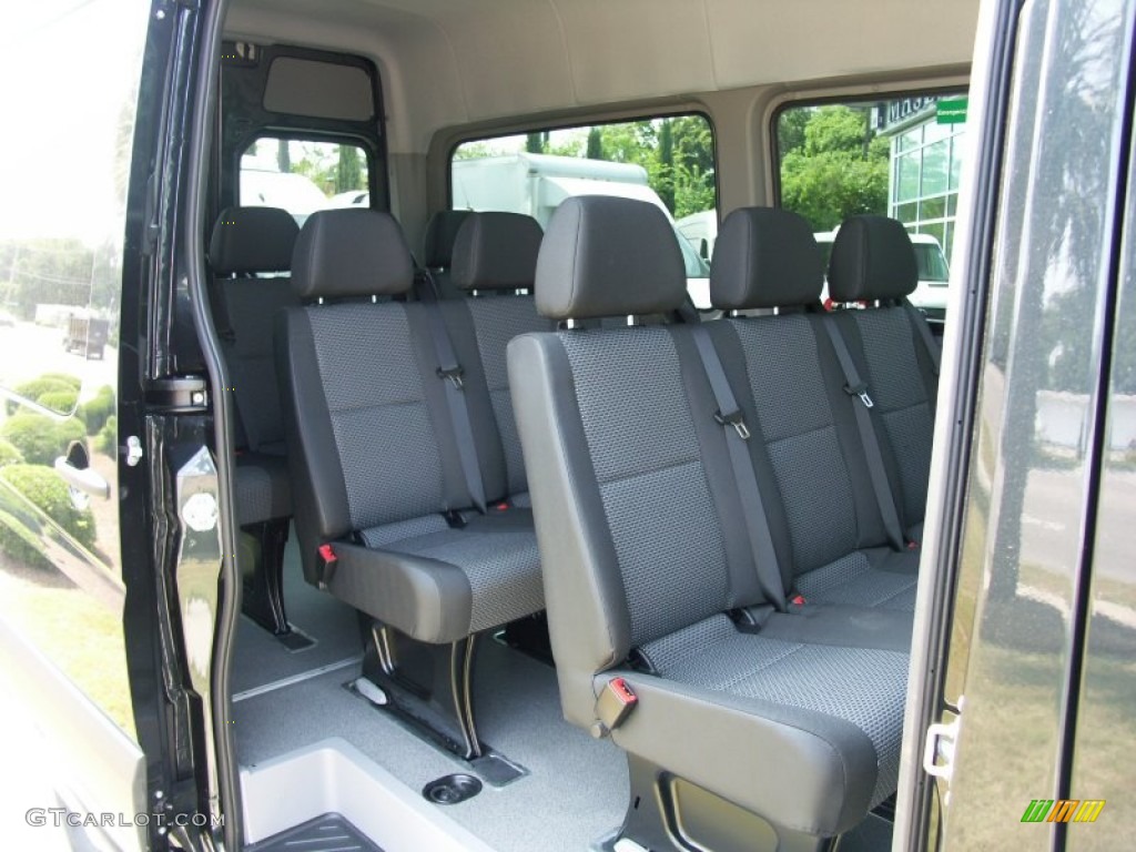 Black Interior 2011 Mercedes-Benz Sprinter 2500 High Roof Passenger Van Photo #49973028