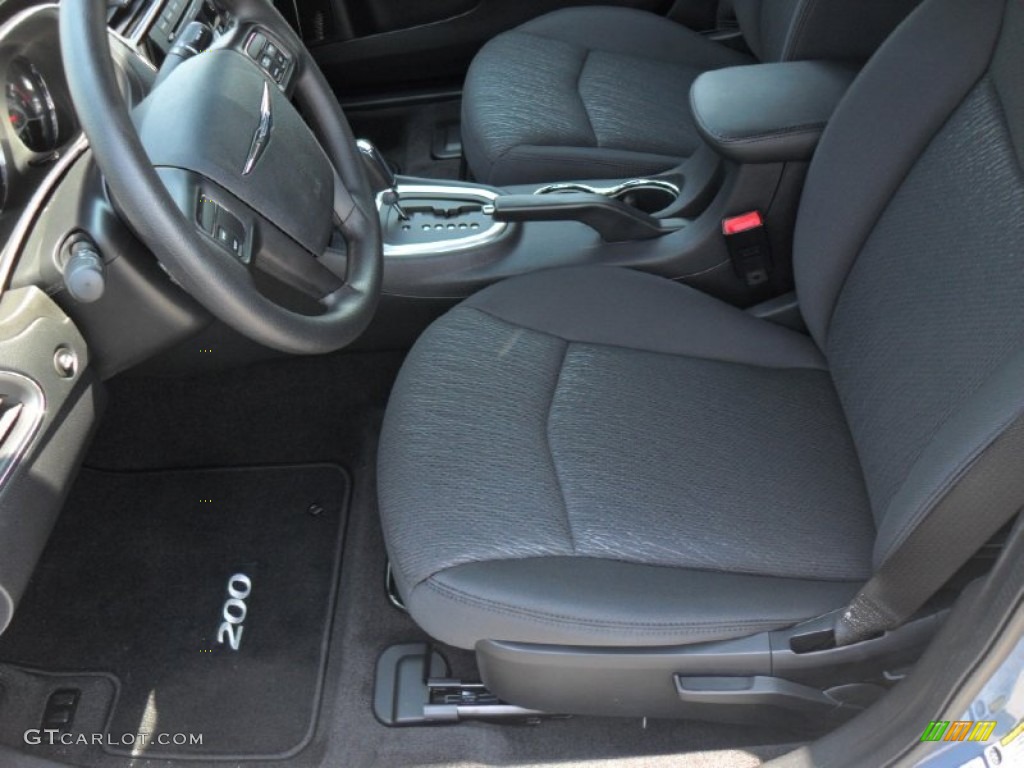 Black/Light Frost Beige Interior 2011 Chrysler 200 LX Photo #49974648