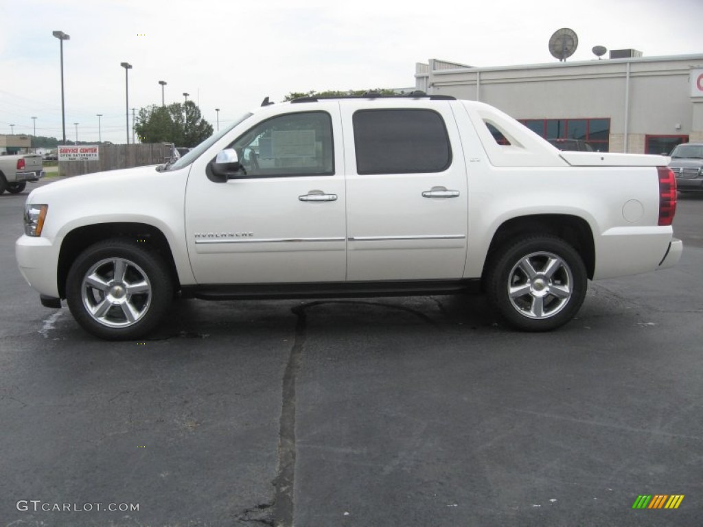 White Diamond Tricoat 2011 Chevrolet Avalanche LTZ 4x4 Exterior Photo #49974962