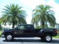 2008 Black Onyx GMC Sierra 3500HD SLT Crew Cab 4x4 Dually  photo #1