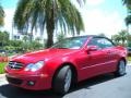 2008 Mars Red Mercedes-Benz CLK 350 Cabriolet  photo #2