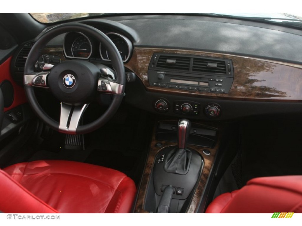 2007 BMW Z4 3.0si Roadster Black Dashboard Photo #49977237