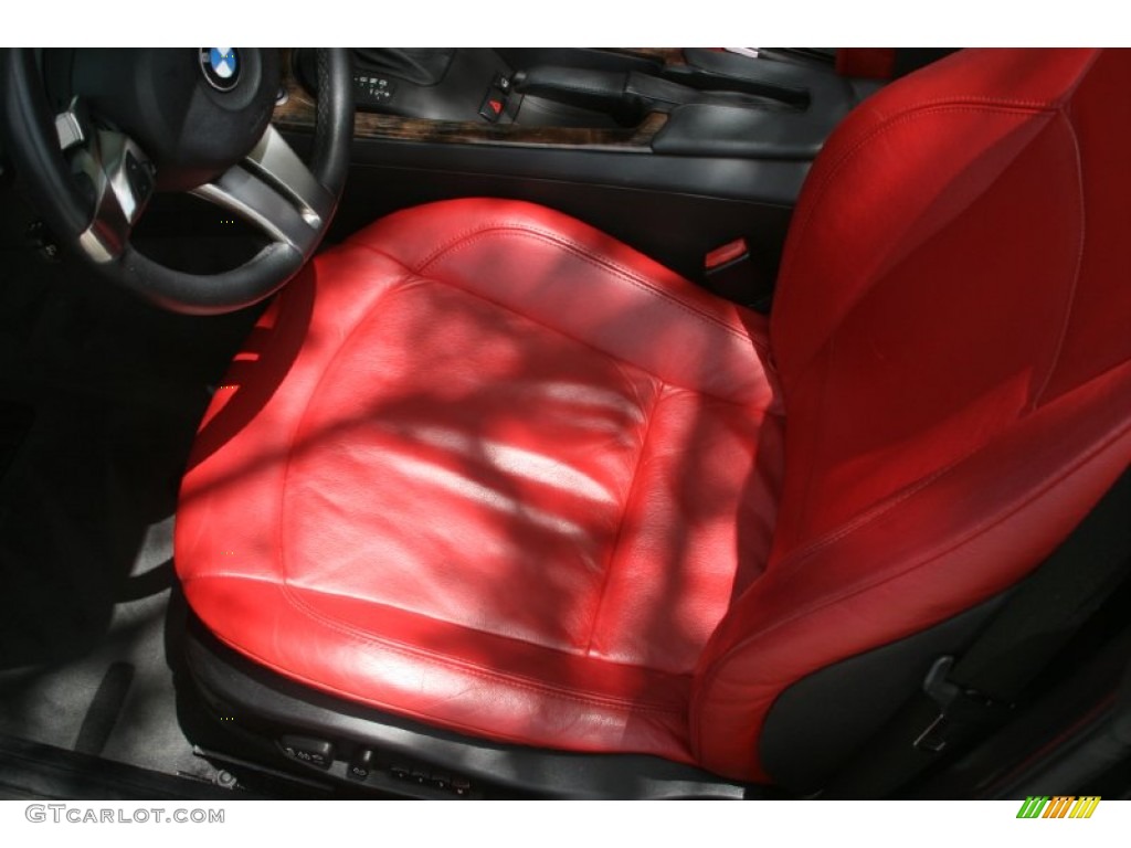 Black Interior 2007 BMW Z4 3.0si Roadster Photo #49977429