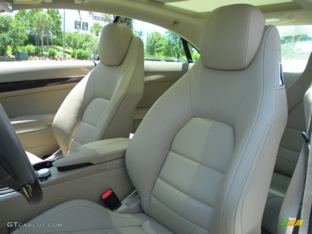 Almond Beige Interior 2010 Mercedes-Benz E 350 Coupe Photo #49977921