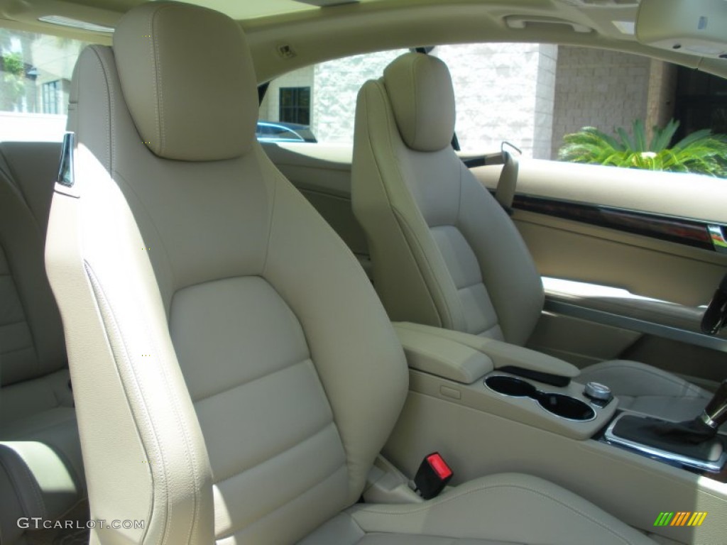 Almond Beige Interior 2010 Mercedes-Benz E 350 Coupe Photo #49977963