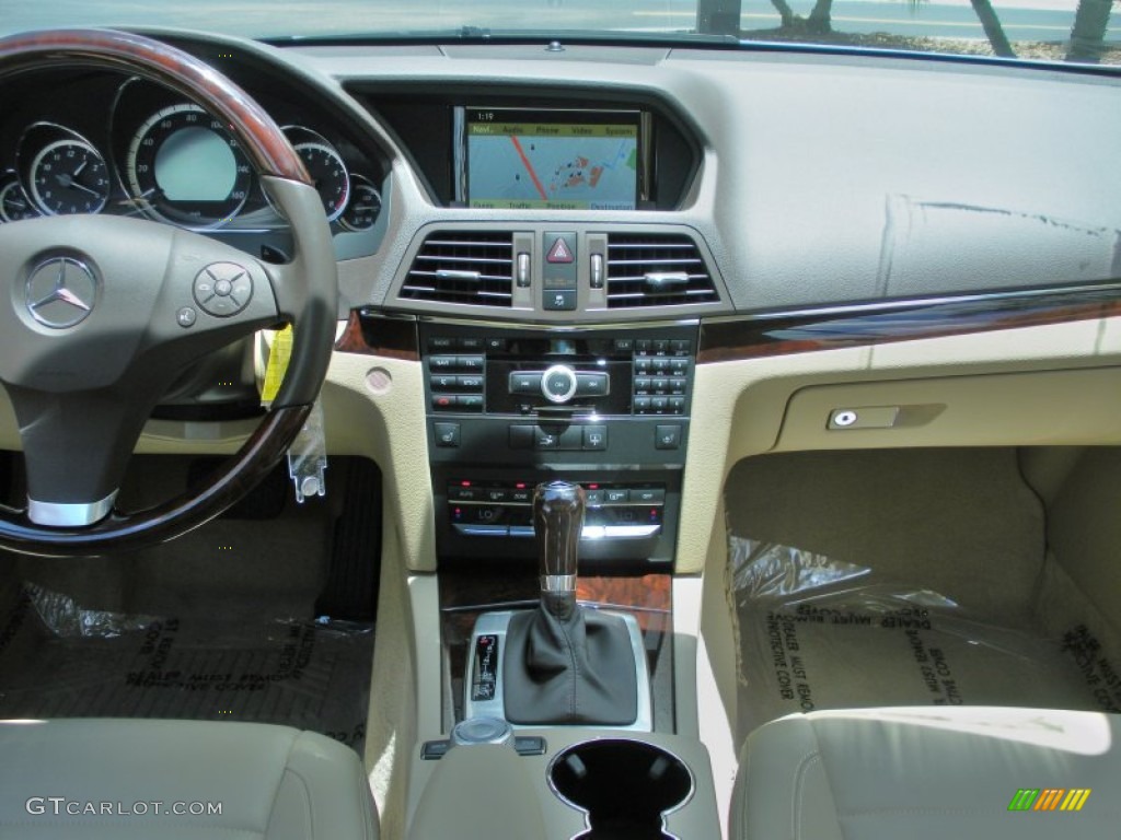 2010 Mercedes-Benz E 350 Coupe Almond Beige Dashboard Photo #49978014